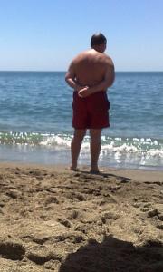 Bloomsday Bathe on the Beach at Fuengirola